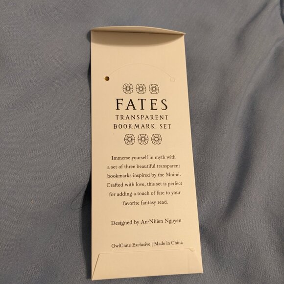 The Fates Transparent Bookmark set of 3 - Picture 3 of 3
